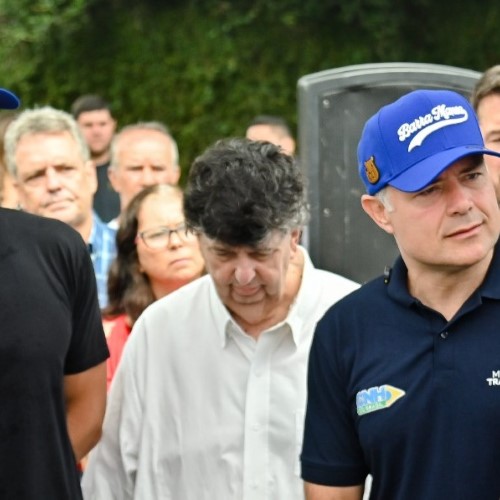 Prefeito de BM recebe ministro Renan Filho e deputado Lindbergh Farias para visita ao viaduto do Barbará